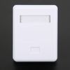 Network Junction Boxes,2Pcs RJ45 Surface Mount Box Cat6 Single-Port Desktop Information Network Junction Boxes，Single Port Shielded Networks Surface Mounted