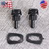 2pc New Plastic Car Auto Window Windshield Washer Spray Sprayer Nozzle Black Top