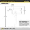 Sterling LWH1W uPVC Window Handle Inline WH