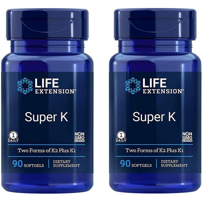 Life Extension Super K 90 Softgels (2 Packs)