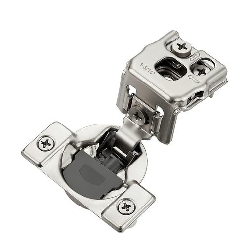HOME EDIT 20 Pack 10 Pairs 1-5/16 inch Overlay Soft Close Cabinet Hinges for Kitchen, Stainless Steel Three-Way Adjustable, Concealed Self-Closing Door Hinges