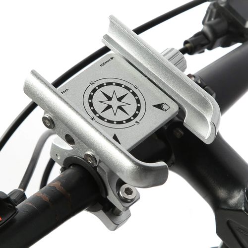 GUB-P40 Cycling Phone Holder, L-Shaped Design Super Firm, Stand 360 ° Adjustable Bracket for Motorcycle Scooter for and 31.8 mm Smartphones(Silver)