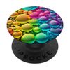 pink purple red rose rainbow color bubbles PopSockets Swappable PopGrip