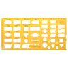 LIANXUE K Resin Flow Chart Symbol Drafting Template Ruler Stencil Measuring Tool Student