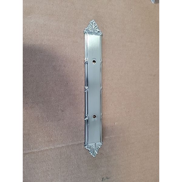 3 In CC Drawer Pull Backplate In Satin Nickel Finish-M409