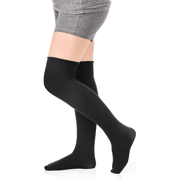 ReadyWrap Fusion Compression Liner Socks, Black LE-AD, Pair (Long, XX-Large)