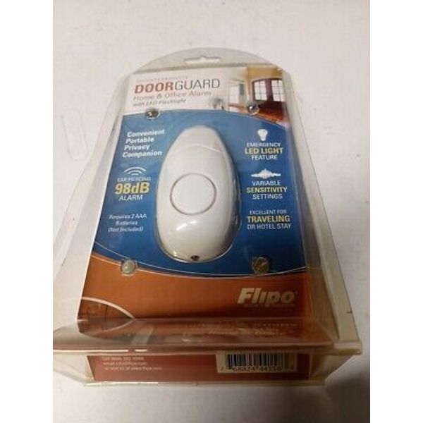 Alarm Door Guard Home Office Dorm LED Flashlight Security New Sealed - Flipo