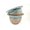 Handmade pottery earring holder, by Ning's Pottery (Green)
