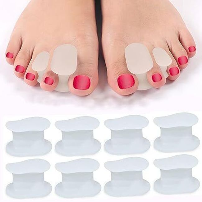 Gel Toe Separators to Straighten Overlapping Toes 8 Packs of Toe Spacers for ...