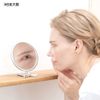 Napure Mirror, Double Sided Hand Mirror, 3x Magnifier, Makeup Mirror, Real Skin Color, Silver, Made in Japan