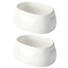 zeeooil Sugar Packet Holder 2 Pieces Ceramic Sugar Containers (White)
