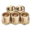 LTWFITTING Hex Bushing Male Thread, External Diameter R (PT) Outer 1/4 x G (PF) Inside 1/8 (5 Pieces)