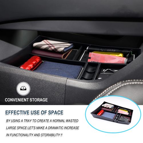 Fit Nissan Rogue Lower Console Organizer,for Nissan Rogue Accessories Lower Console Storage Glove Tray with Coin Holder Compatible with 2021 2022 2023 2024 Nissan Rogue(S/SL/SV/Platinum)