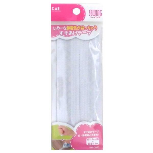 KM3085 Hemline Lifting Tape, White (Uses Anti-Static Thread)
