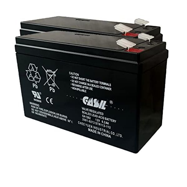 2081-9272 Simplex Grinnell Fire Alarm Control Panel Battery Replacement 12V 6.2AH CA1262 F2 2 Pack