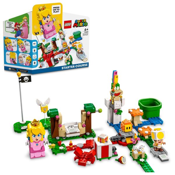 LEGO Super Mario 71403 LEGO Peach Starter Set, Birthday Gift, Toy Blocks, Present, Video Game, Boys and Girls, Ages 6 and Up