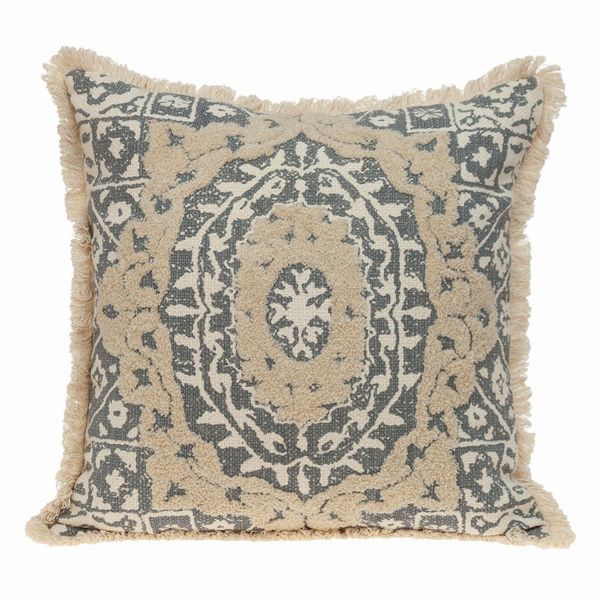 Parkland Collection Abu Transitional Throw Pillow Beige3 18" x 18"