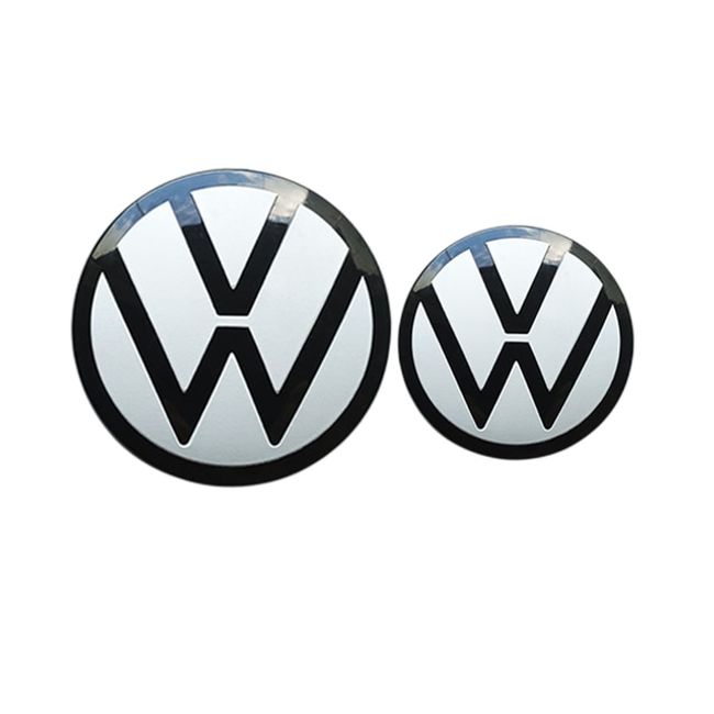 Golf Face Patch UV Protection Car Front Emblem VW Golf Sport Van Sagittarius Magotan B6 B7 B8 T-ROC T-CROSS Caddy TAYRON Modified Rear Trunk Badge 2pcs