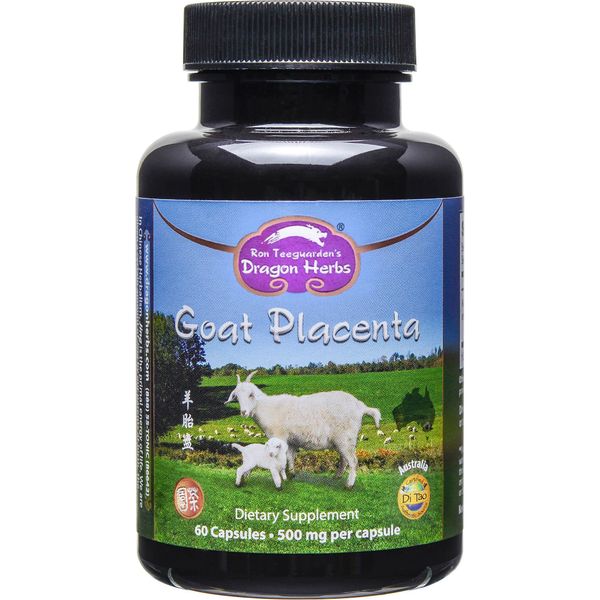 Dragon Herbs - Goat Placenta Capsules - 500 mg - 60 Capsules