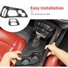 Carbon Fiber Gear Shift Panel & Handle Cover Full Kit for Dodge Challenger 2015+