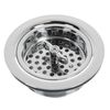 Mr. Scrappy 3.5" Sink Drain Assembly with Twist Lock Basket Strainer, Solid Brass, Polished Chrome