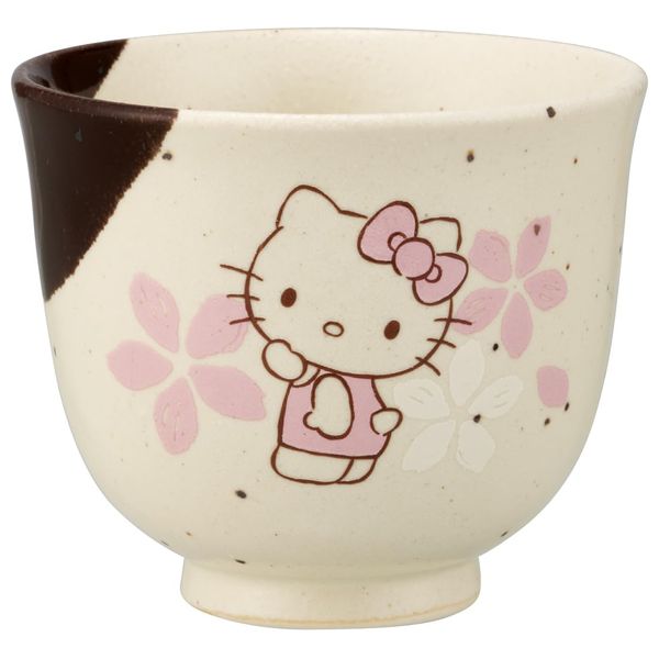 Skater CHMT1-A Mino Ware Tea Cup Yumi Hello Kitty Sakura Sanrio 3.1 x 2.6 inches (7.8 x 6.5 cm)