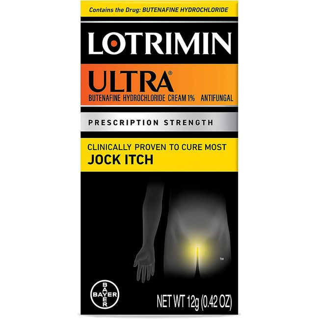 Lotrimin Ultra Antifungal Jock Itch Cream - Powerful Butenafine Hydrochloride 12