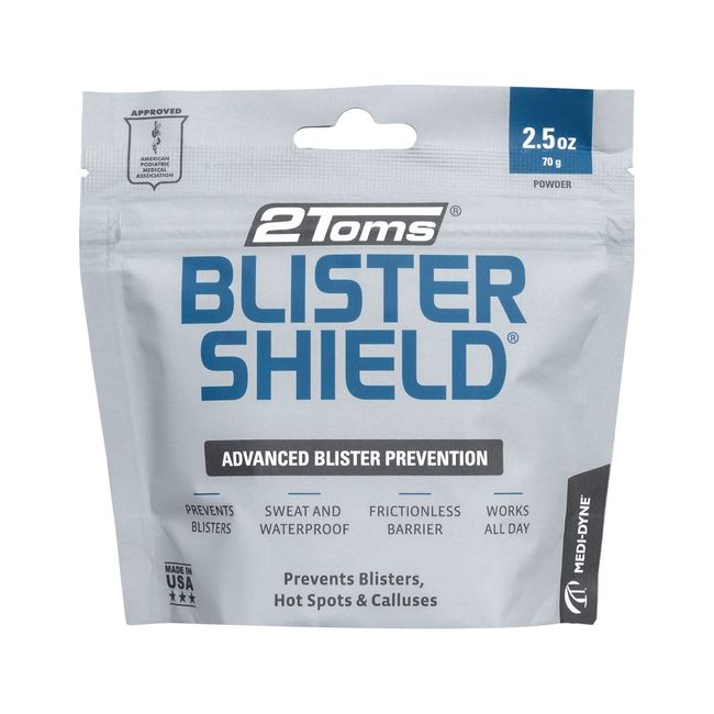 2Toms BlisterShield Advanced Waterproof Blister Prevention, Friction Free Protection Designed Specifically for Feet, Hot Spots, and Calluses, 2.5 Ounce Pouch