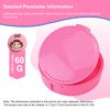 2 Pcs Retainer Case, Red Denture Box with Mirror, Retainer Box for Placing Gum Shield Case and Dentures