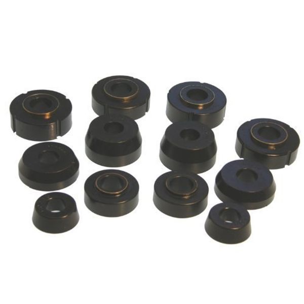 Prothane 6-110-BL Black Body and Cab Mount Bushing Kit - 12 Piece by Prothane