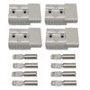 4X Battery Quick Connect Disconnect Jumper Connectors Cable Plug Winch 175A Gray