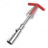 1PC Spark Plug Removal Tool 16mm T-Handle Flexible Spanner Socket Wrench Set