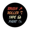Brush Roller Tape Paint Maler Handwerk PopSockets mit austauschbarem PopGrip