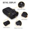 IDOGEAR Tactical MOLLE Pouch Multi-Purpose Compact EDC Small Utility Pouch Admin Organizer for Outdoor (Black)