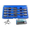 US PRO B1123 Long 7pc 3/8 HEX BIT Socket Set 3-10mm Allen Key