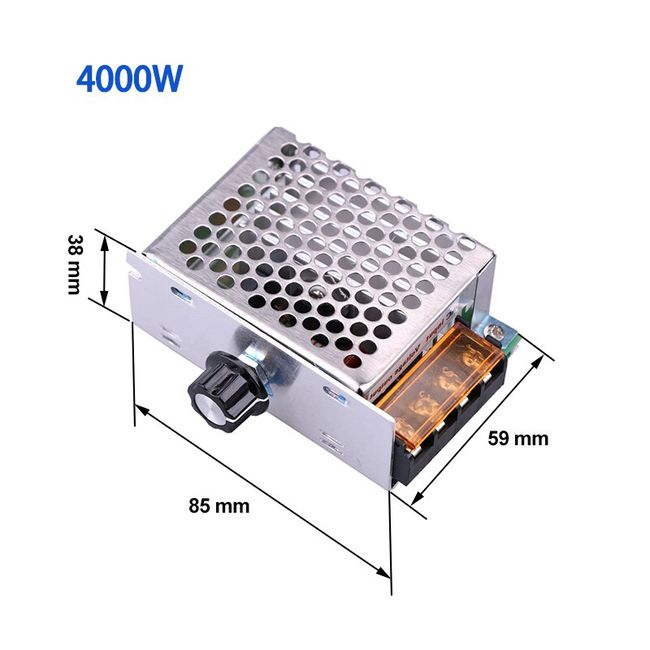 AC 220V 2000W SCR Voltage Regulator 25A Electronic Voltage Regulator Module  High Power Speed Controller Regulation Small Dimmer(External Switch) 