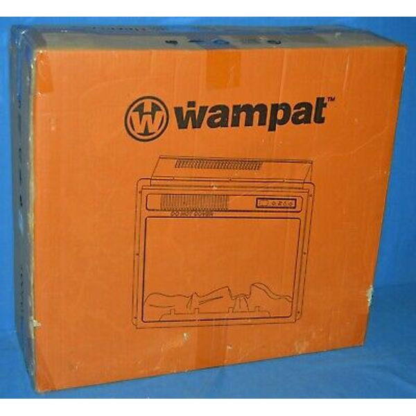 Wampat W04001 18'' Fireplace Heater Electric Freestanding with Remote