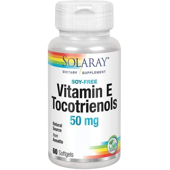 Solaray Vitamin E Tocotrinol 50mg Hanbin Free 50ct