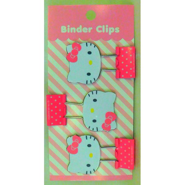 Sanrio Kitty Die Cut W Clip 3P 7658