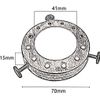 Pendant Light Socket lampshade Holder Top Collar Ring Adapter Lamp Base Solid Metal Thread Shade Fitter Retro Cap Separate Lighting Accessories