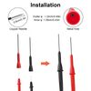 4Pcs Multimeter Test Lead Back Probes Extention Piercing Needle Tip Test Probes