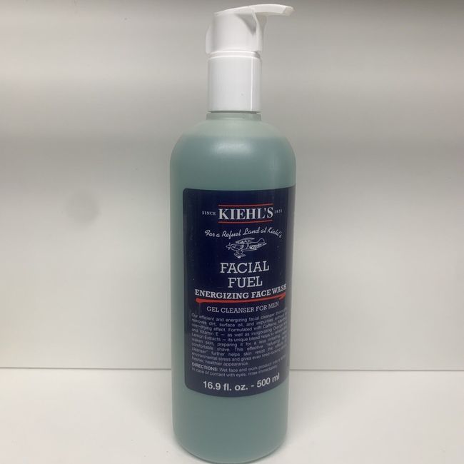 Kiehl's Facial Fuel Energizing Face Wash Gel Cleanser for Men 500 ML / 16.9 oz