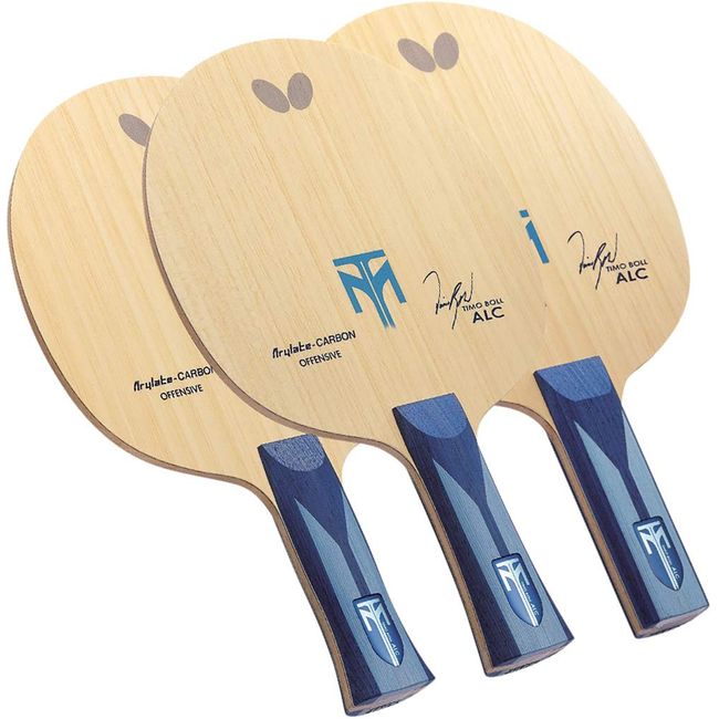 Butterfly Timo Boll ALC Table Tennis Blade - Arylate-Carbon Fiber Blade - Professional Table Tennis Blade - Available in an, FL, and ST Handle Styles - Made in Japan