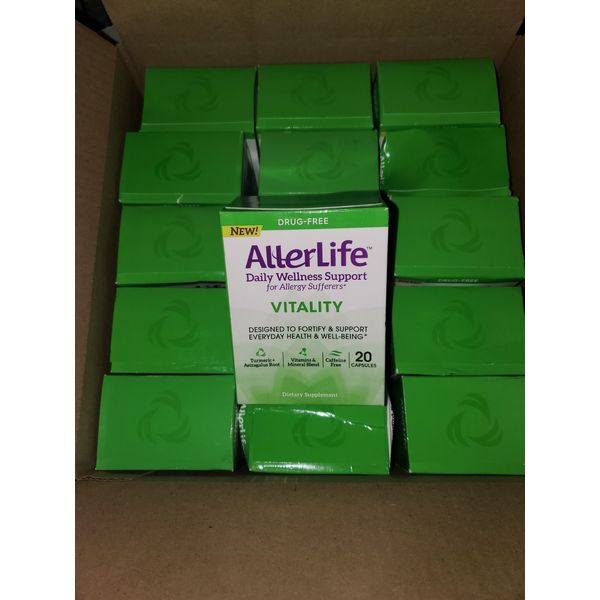 AllerLife VITALITY Allergy Daily Wellness Support 20 Cap ea Lot Of 15