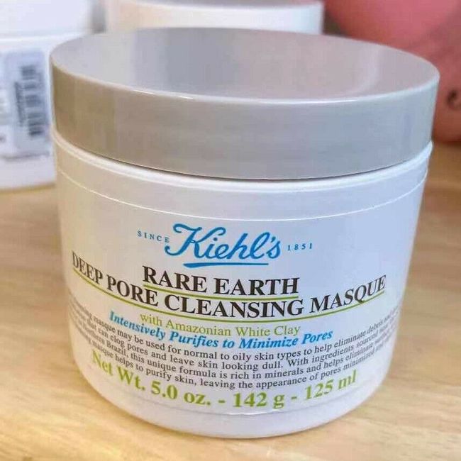 New Kiehl's Rare Earth Deep Pore Cleansing Masque Full Size 5oz/125ml