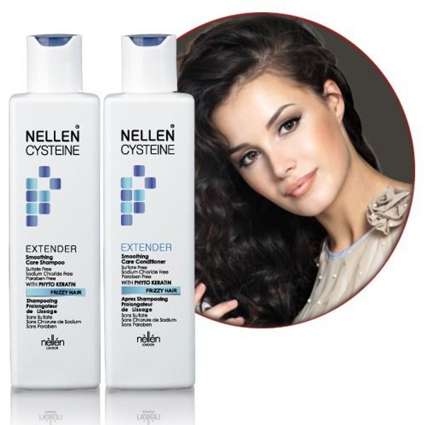 Nellen Extender (Anti-Frizz) Shampoo and Conditioner 2-Pack with Keratin · Salt, Paraben & Sulfate-free