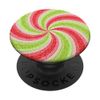 Cute Christmas Red Peppermint Green Candy Cane PopSockets Swappable PopGrip