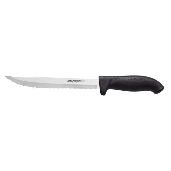 8" Tiger-Edge Slicer with Black Handle, White