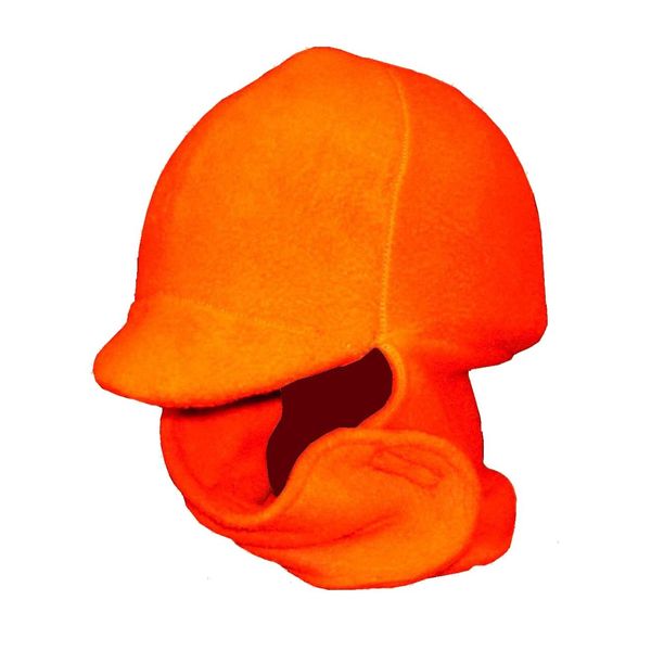 Fleece Equestrian Helmet Cover - Orange Youth