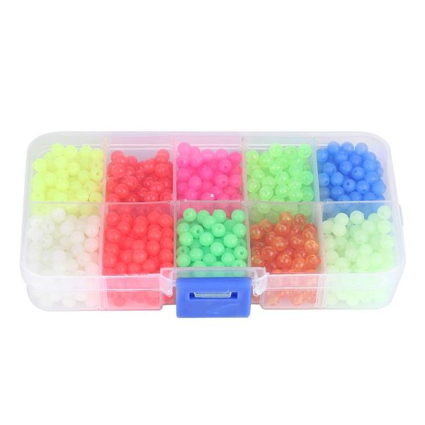 Yosoo Health Gear 1000PCS Fishing Beads Assorted Kit, Luminous Glow Fishing Beads Angelgeräte für Rig